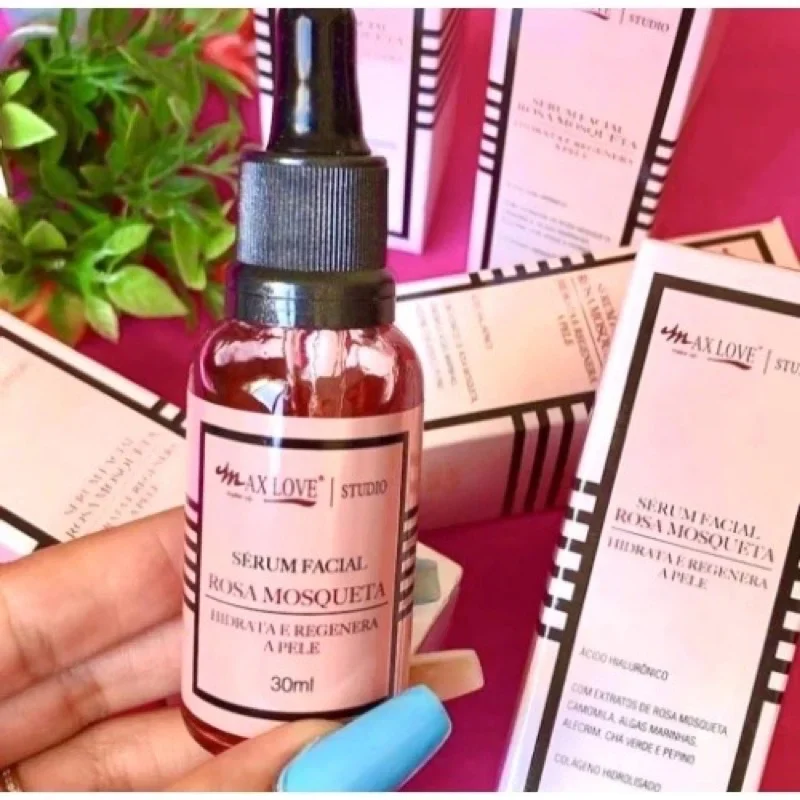 Sérum Facial Rosa Mosqueta hidratação 30ml - Max Love
