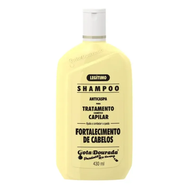 Shampo Fortalecimento De Cabelo 430 Ml Original Gota Dourada