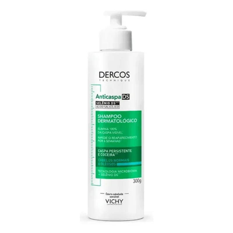 Shampoo Anticaspa para Cabelos Normais a Oleosos Dercos DS Vichy 300g