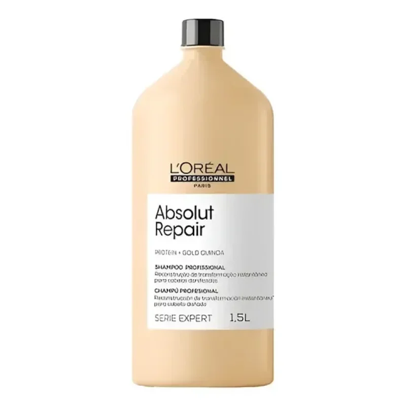 Shampoo L'oréal Absolut Repair Gold Quinoa + Protein 1500ml
