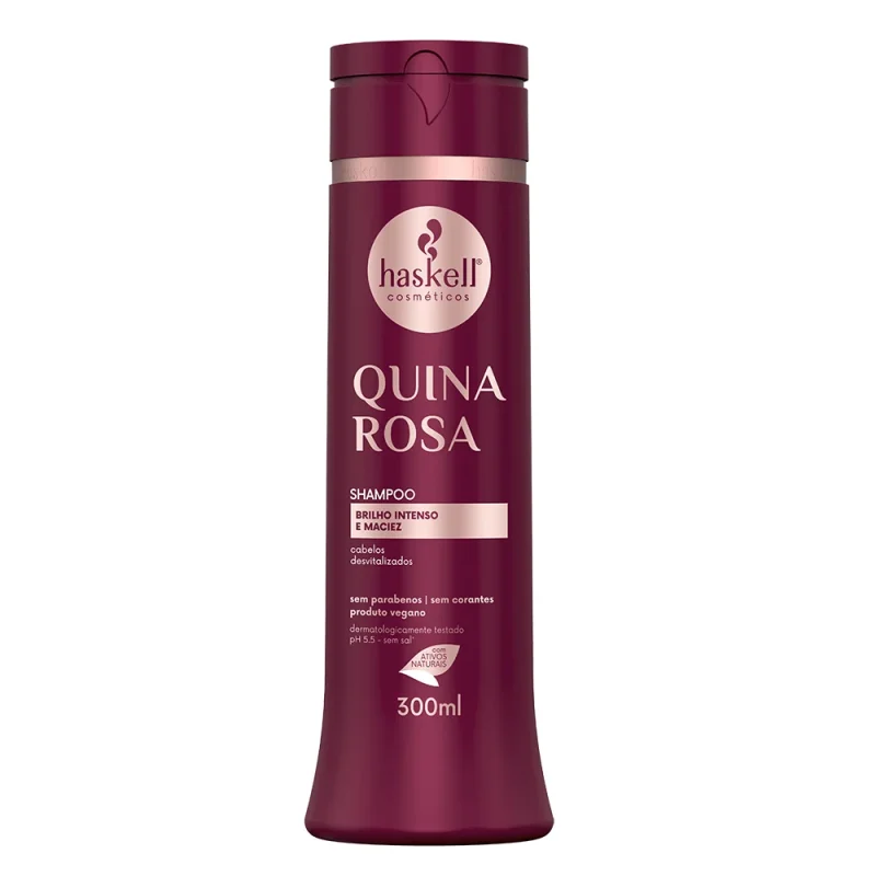 Shampoo Quina Rosa 300ml Haskell