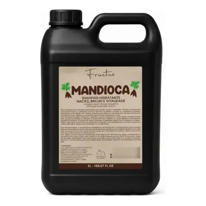 Shampoo Salão Profissional Mandioca Hidrata Fortalece 5l