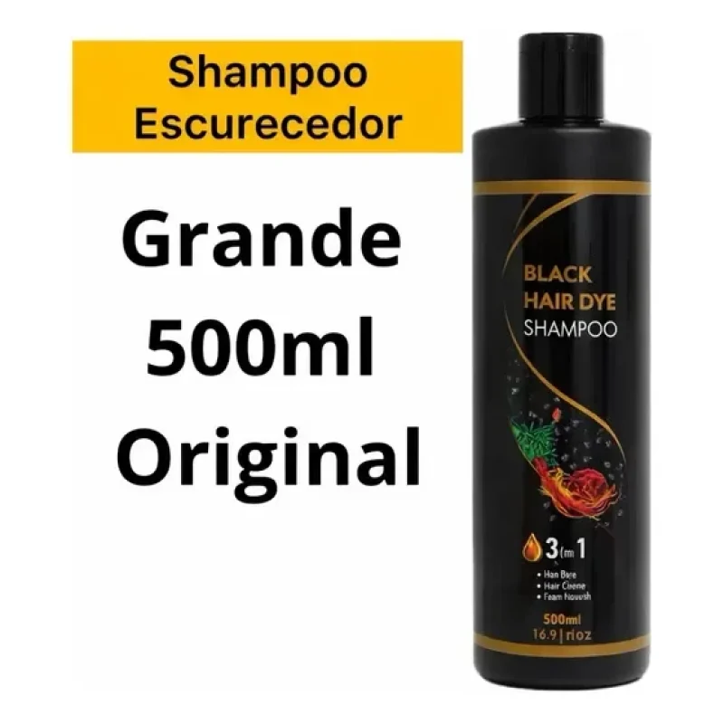 Shampoo Tonalizante Preto 3 Em 1 - 500ml Keravelle