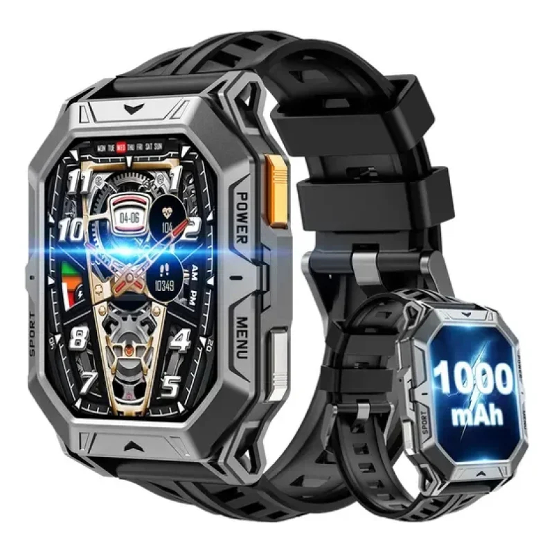 Smartwatch 1000mah Relógio Inteligente Esporte Amoled Tela