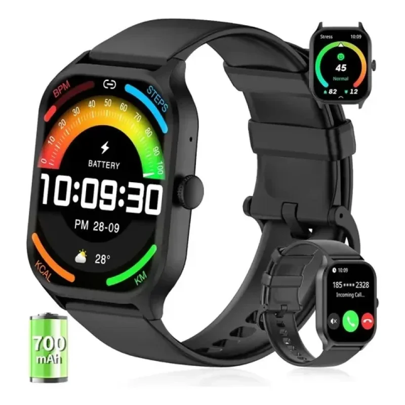 Smartwatch PEJE ZW16 Tela 2.01" 700mAh Longa Duração 1ATM À Prova d'Água Bluetooth Chamadas 123+ Modos Esportivos Masculino Feminino Android iOS