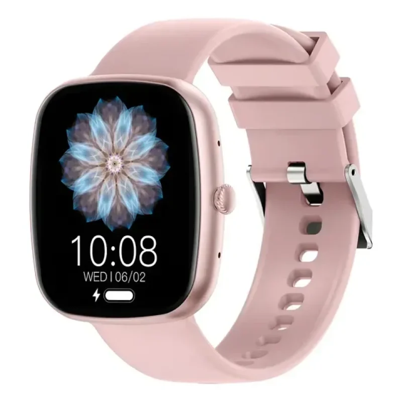 Smartwatch Relógio Haiz Watch Mini Ligação Bluetooth 1.83 Pulseira Rosa