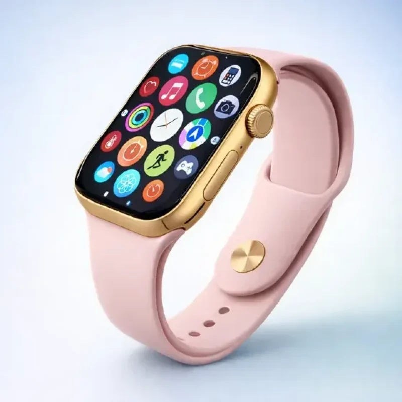 Smartwatch S10 Série 10 Relógio Digital Masculino Feminino Resistente A Agua Caixa dourado Com 2 Pulseiras Smartwatch Completo Compatível Android E Ios Monitor Atividades 3 Tech Liso Dourado