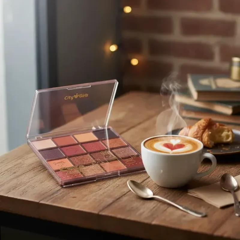 Sombra Para Olhos City Girls Cute Café Feminino
