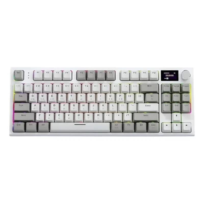 Teclado Mecânico Attack Shark K86 RGB Cinza