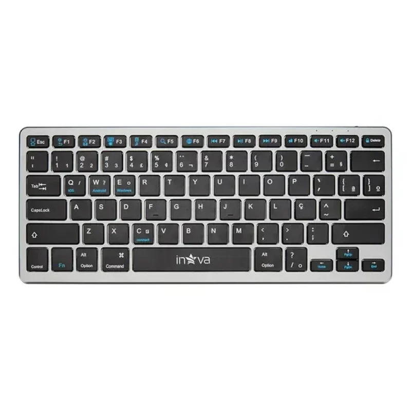 Teclado Sem Fio Bluetooth Abnt2 Inova Recarregável