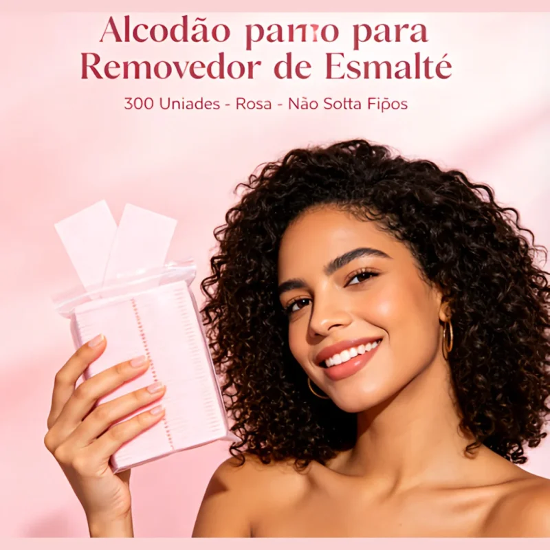 algodão removedor esmalte 300un