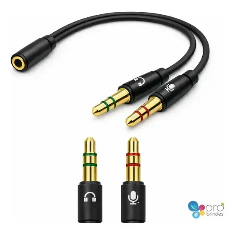 cabos adaptador fone