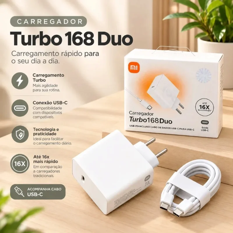 carregador tipo c turbo