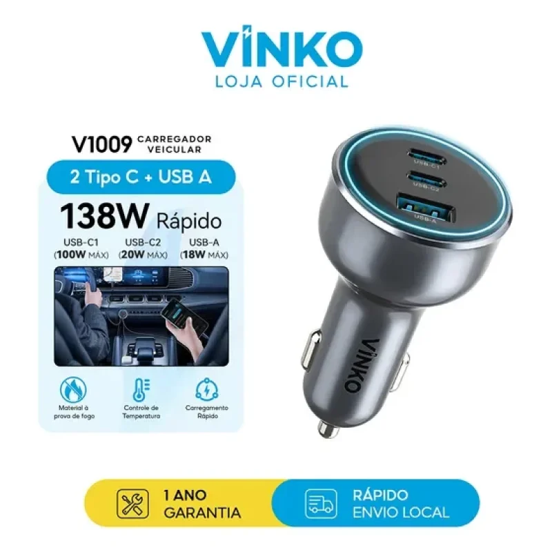 carregador veicular turbo