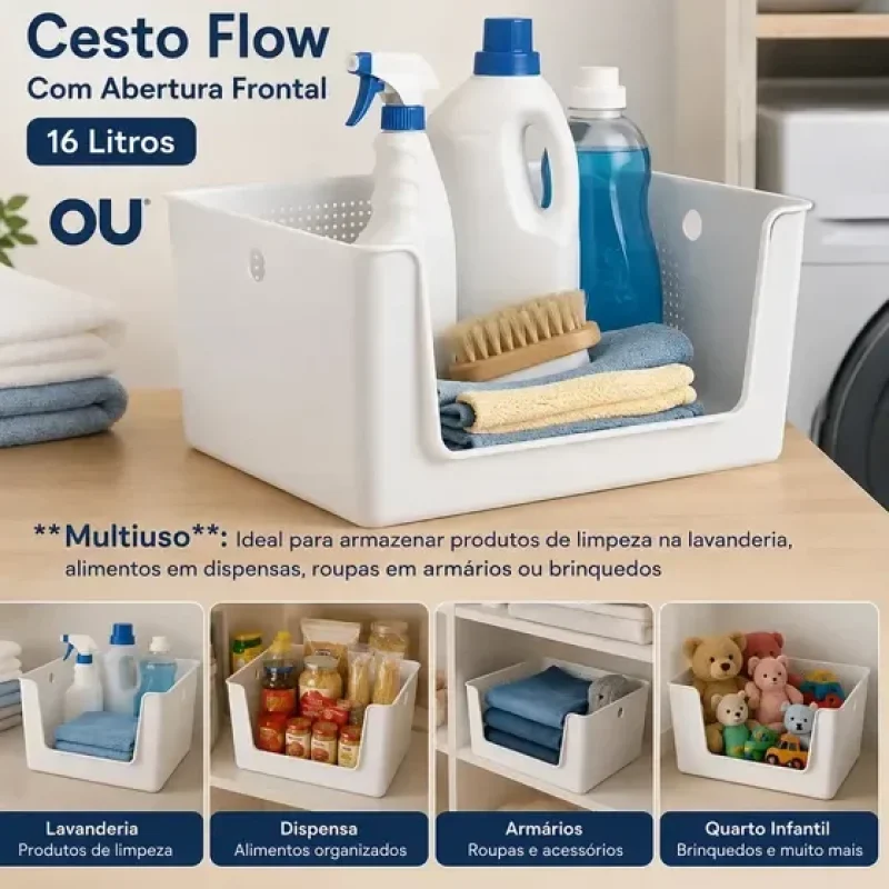 cesto organizador flow abertura
