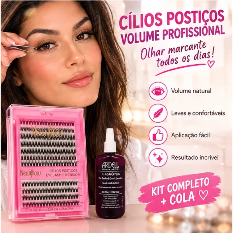 cílios postiços naturais