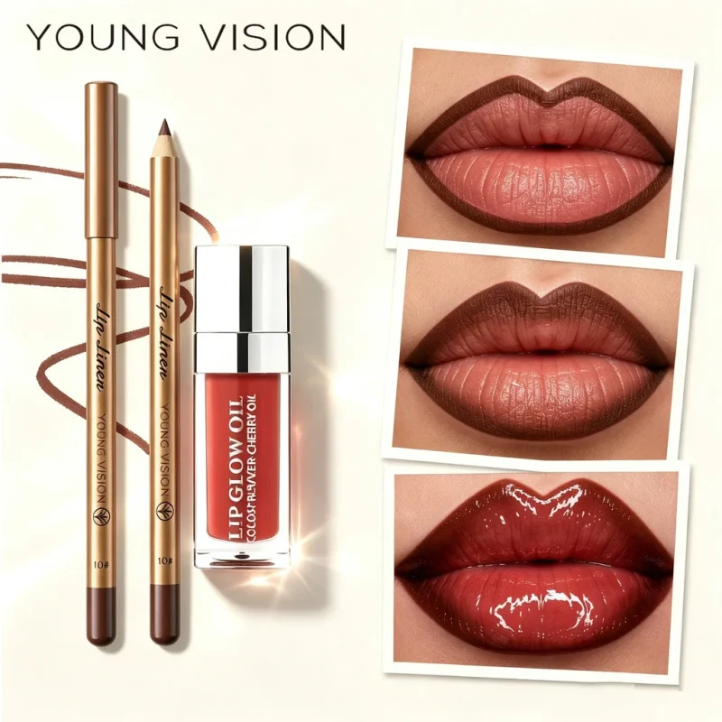conjunto combinação óleo labial