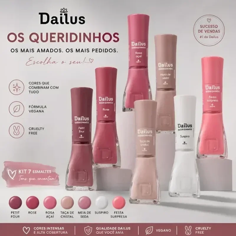 dailus kit 7 esmaltes