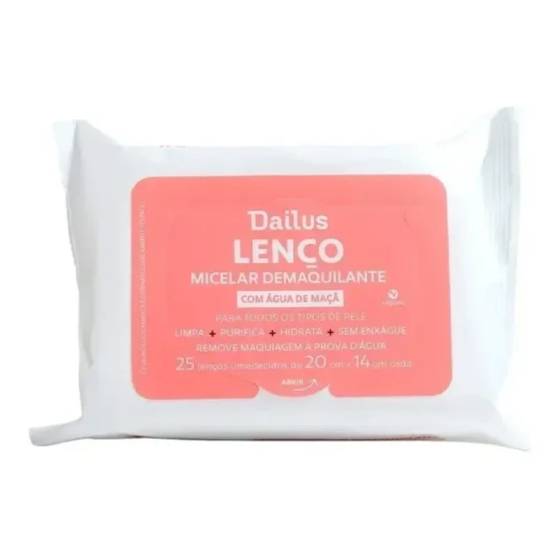 dailus lenço micelar demaquilante