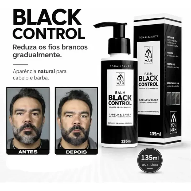 escurecedor tonalizante cabelo barba