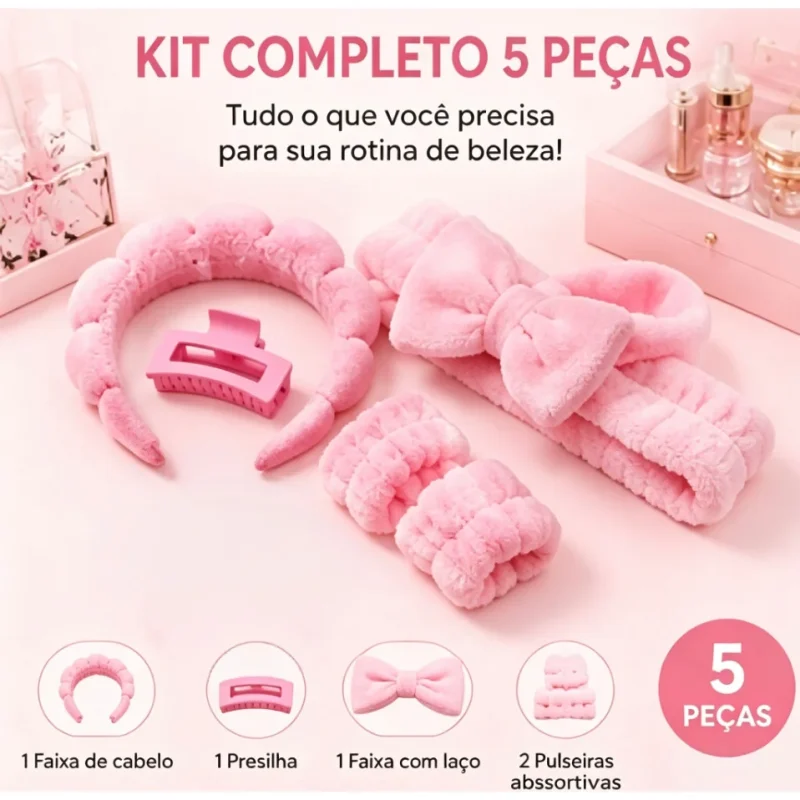 faixa de cabelo pelúcia