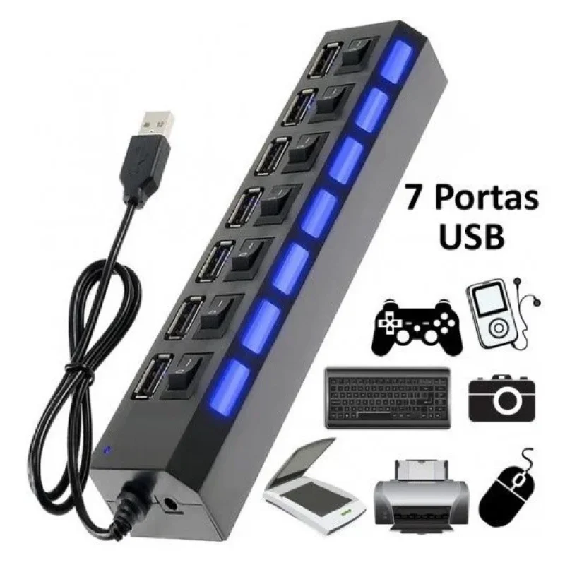 hub usb 7 portas