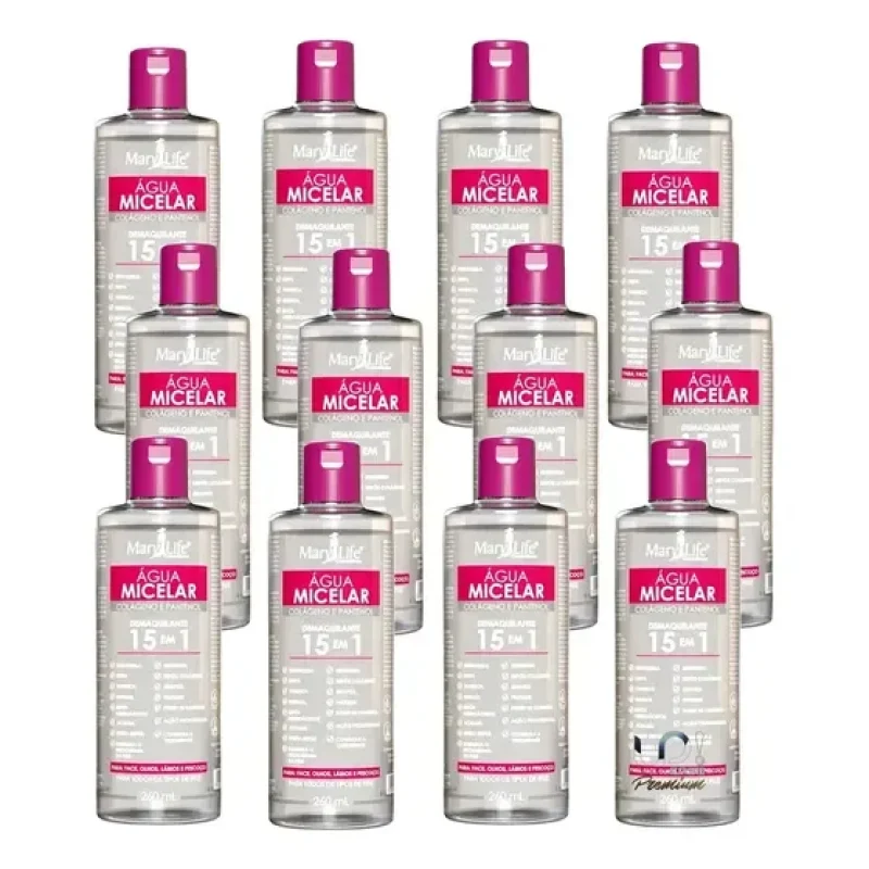 kit 12 água micelar