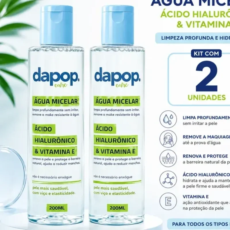 kit 2 água micelar