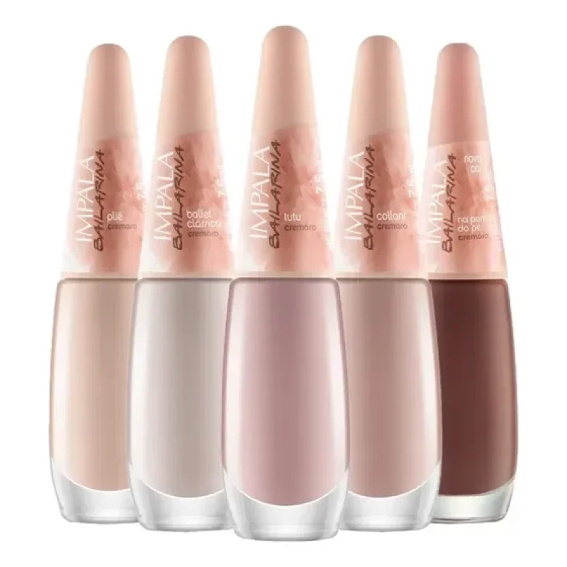 kit 5 esmaltes impala