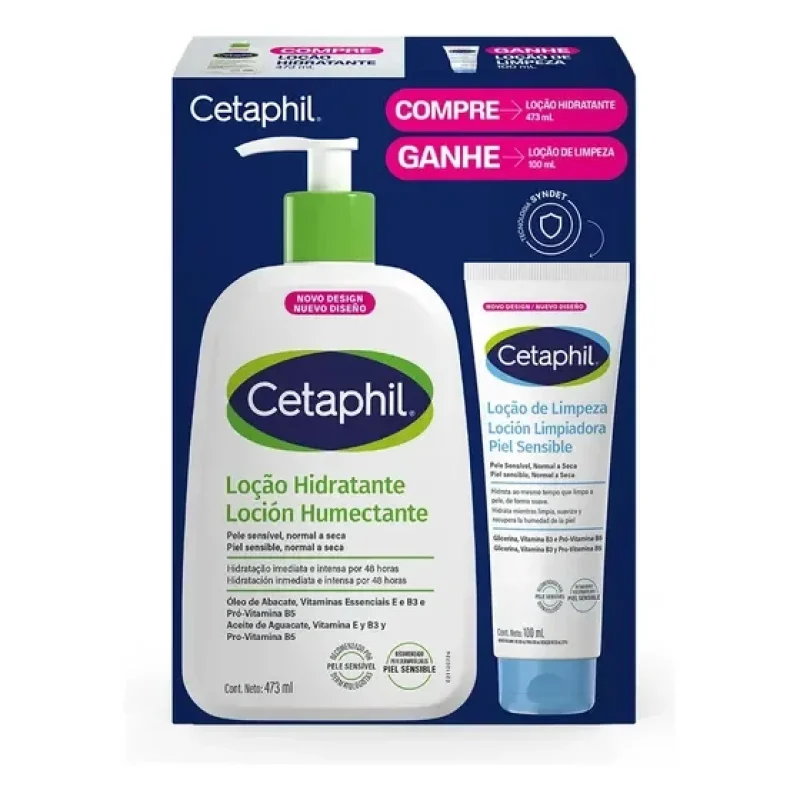 kit cetaphil loção hidratante