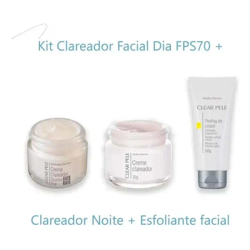 kit clareador facial abelha