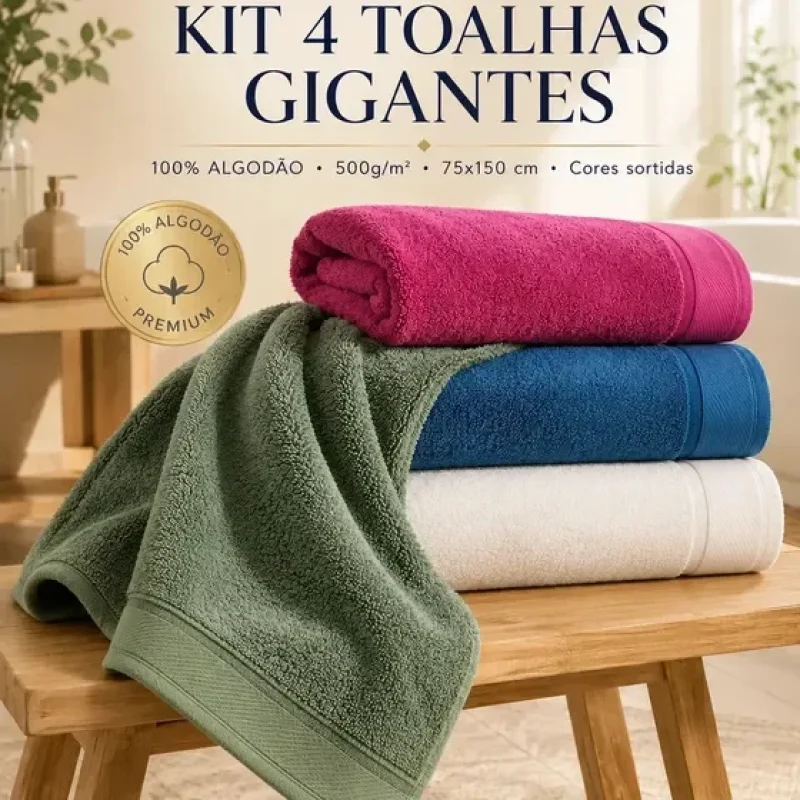 kit de toalhas de