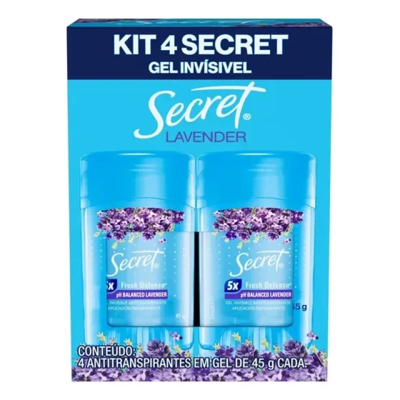 kit desodorante secret lavanda
