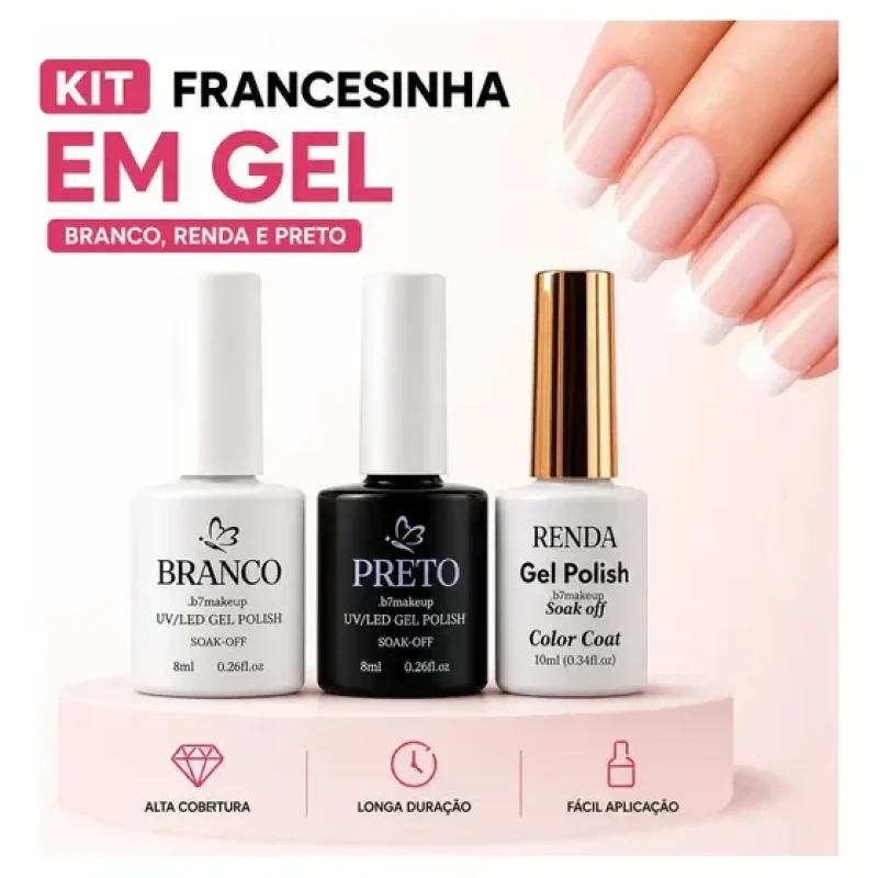 kit esmalte francesinha em