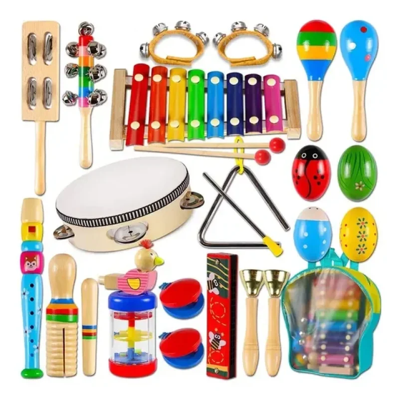 kit instrumentos percussão crianças