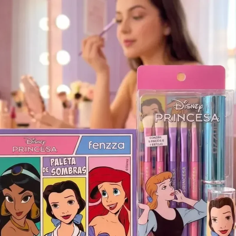 kit maquiagem infantil disney