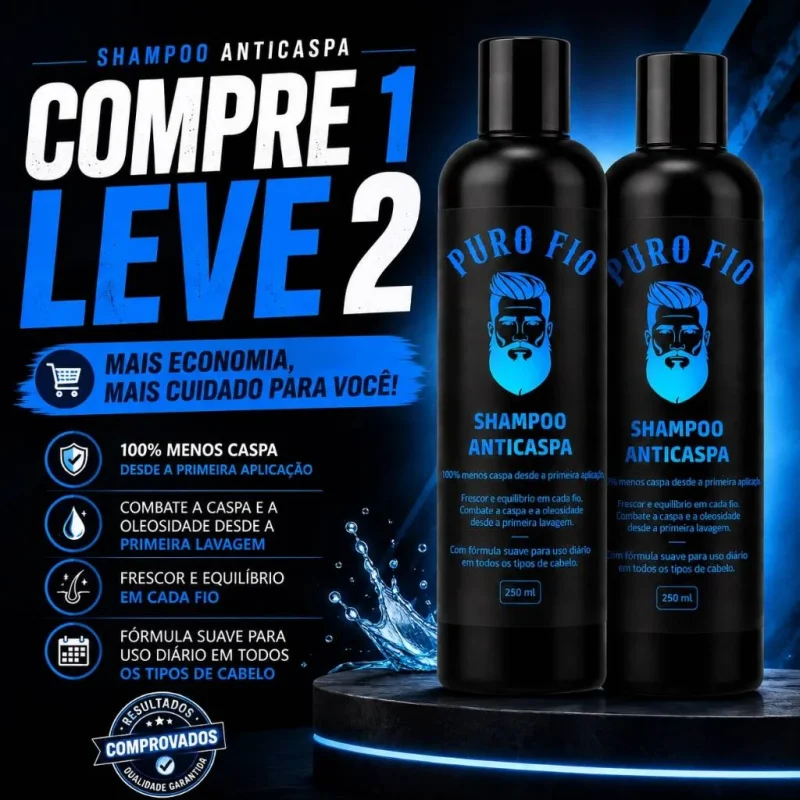 kit shampoo anticaspa puro