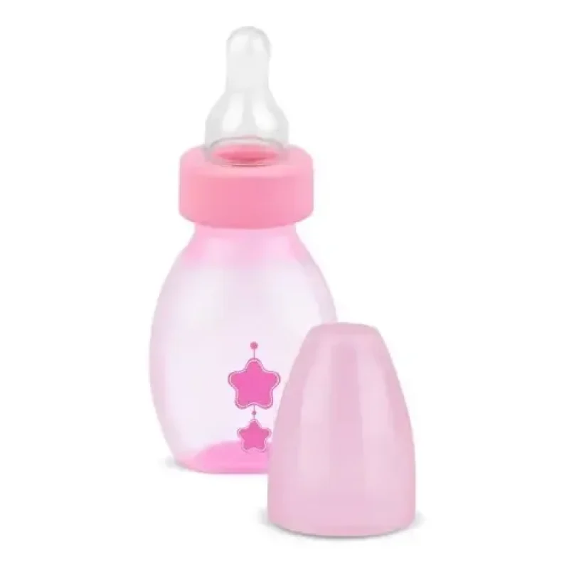 mamadeira bico silicone rosa