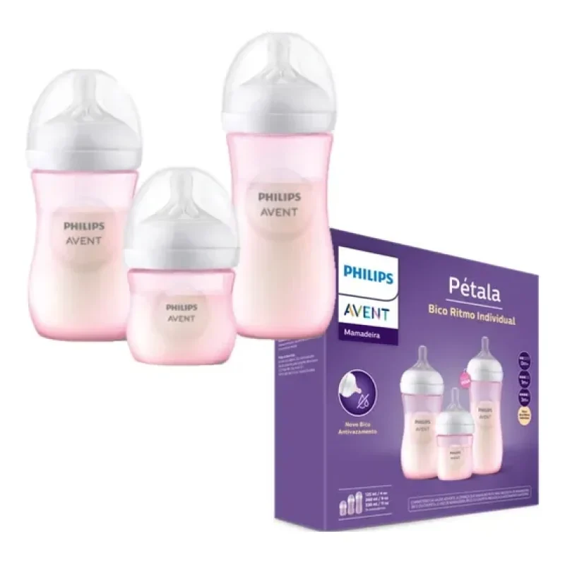 mamadeiras rosa philips avent