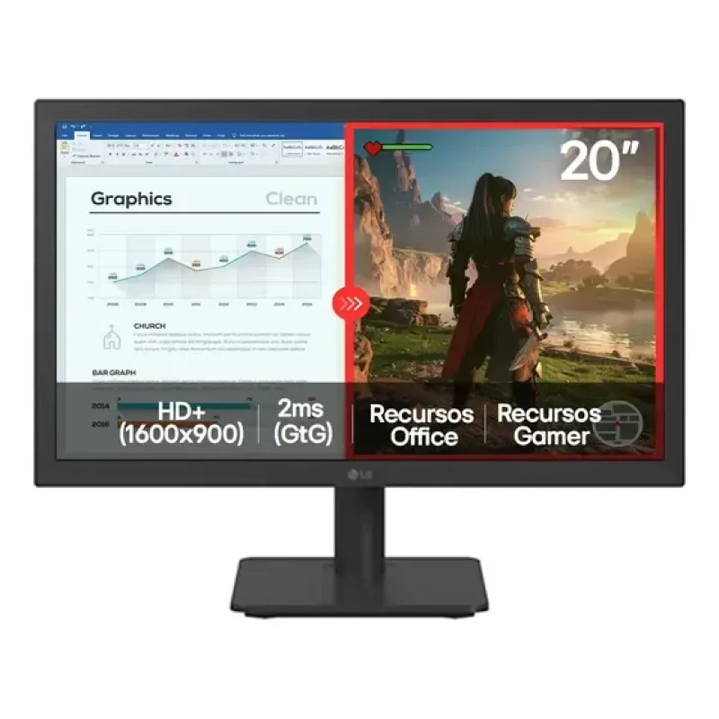 monitor 20 polegadas hdmi