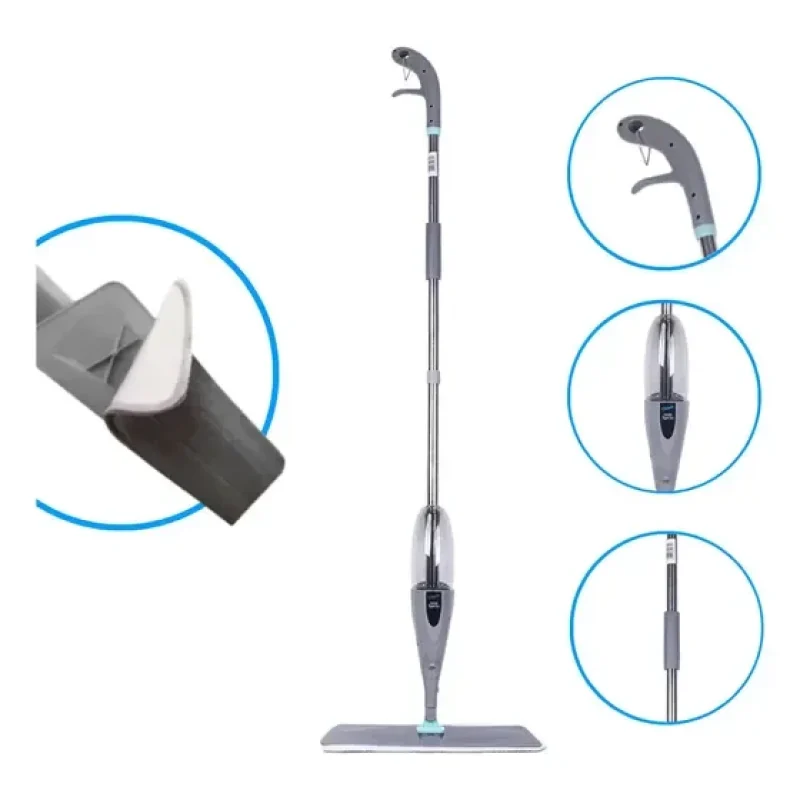 mop spray microfibra cinza