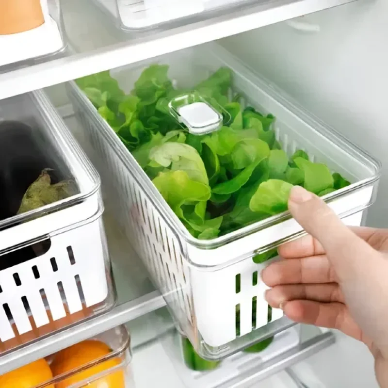 organizador geladeira 5l transparente