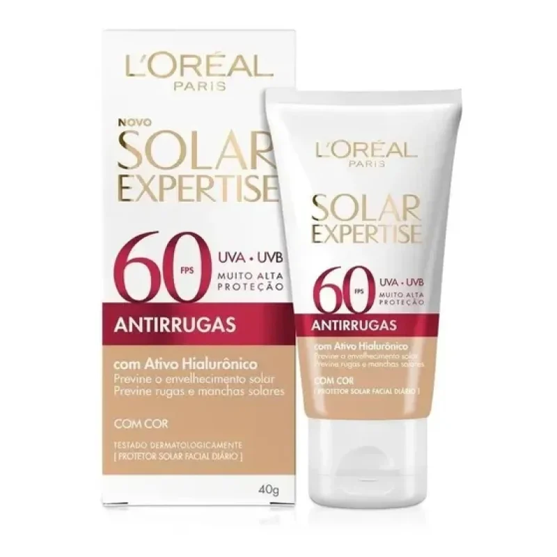 protetor solar facial antirrugas