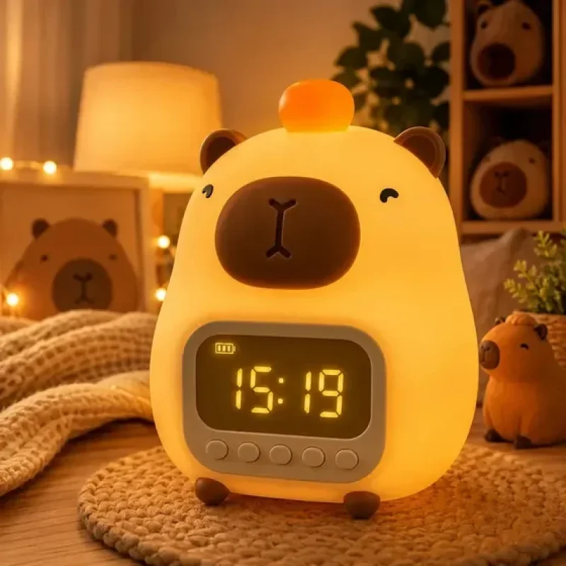 relógio despertador capivara