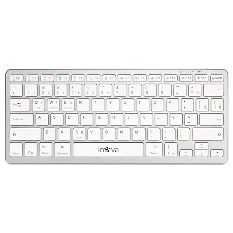 teclado bluetooth branco