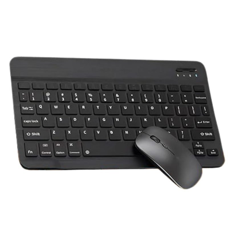 teclado e mouse Bluetooth, portátil, recarregável, sem fio wireless para tablet, celular, ...