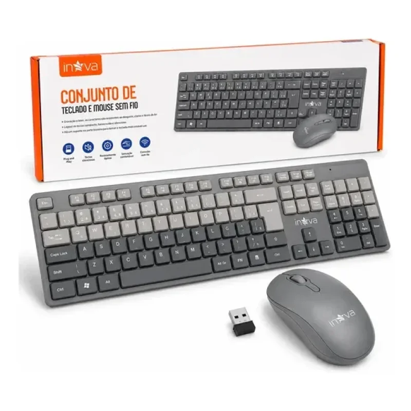 teclado mouse sem fio