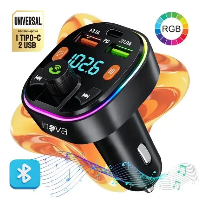transmissor fm bluetooth carro