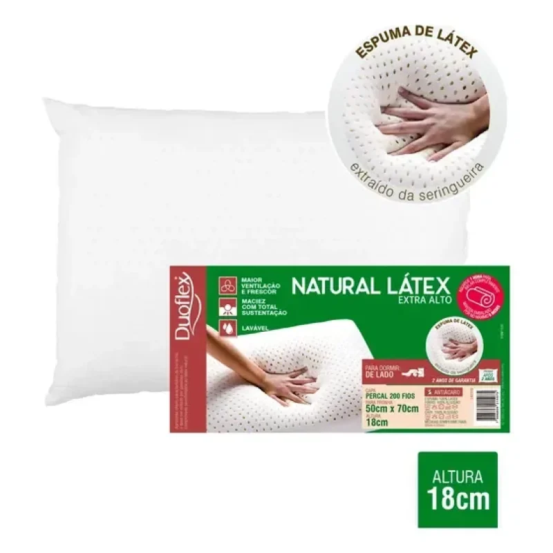 travesseiro natural látex perfil
